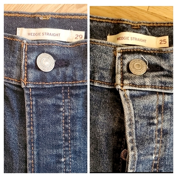New Levi's WEDGIE STRAIGHT JEANS Size 25 & 29 - Picture 3 of 16